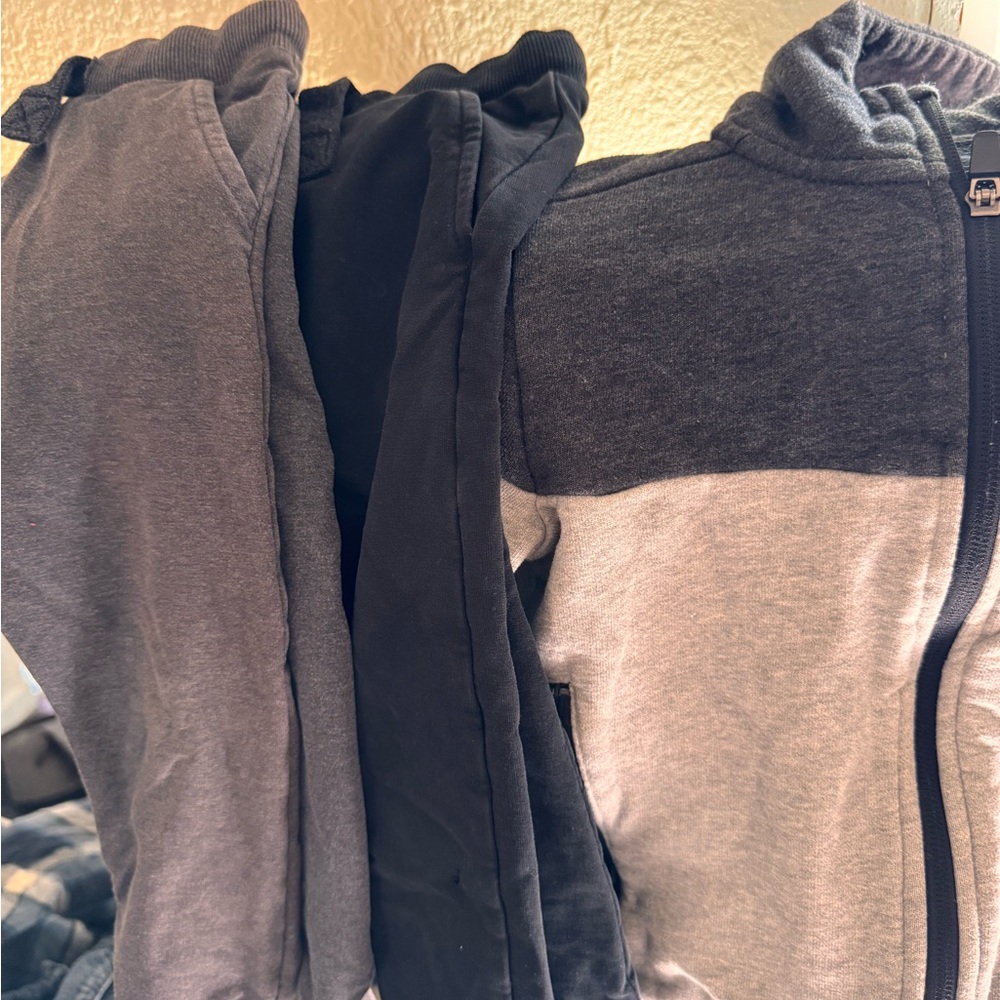 2-3yrs Next Charcoal and Black Zip-Up Sweater